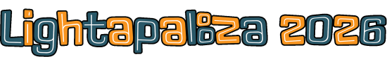lightapalooza logo with a black outline