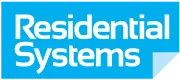 residential systems logo in blue