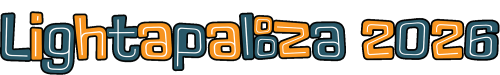 lightapalooza logo with a black outline